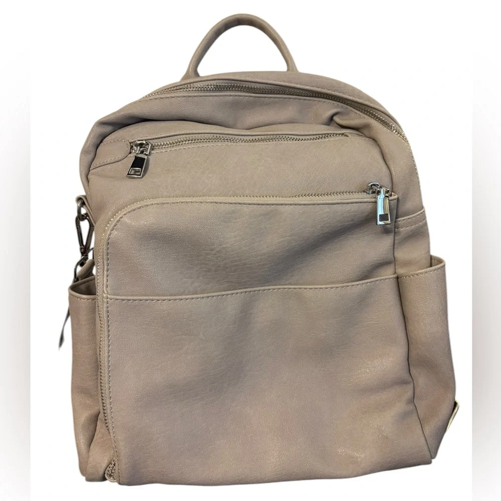 Everyday Convertible Backpack Tote in Light Beige
